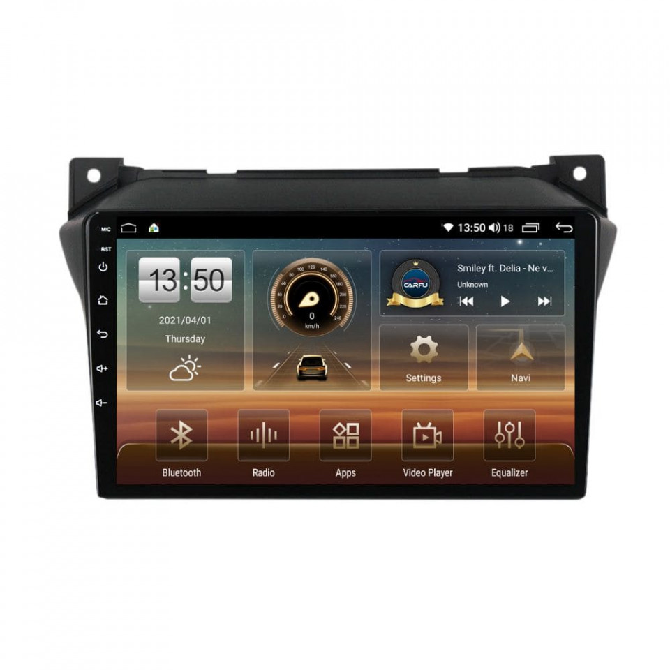 Navigatie dedicata cu Android Suzuki Alto VII 2009 - 2016, 8GB RAM, Radio GPS Dual Zone, Display HD QLED 9" Touchscreen, Internet Wi-Fi si slot SIM 4G, Bluetooth, MirrorLink, USB