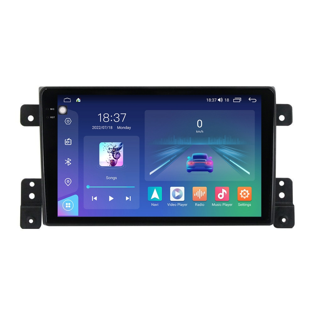 Navigatie dedicata cu Android Suzuki Grand Vitara 2005 - 2015, 8GB RAM, Radio GPS Dual Zone, Display 2K QLED 9.5" Touchscreen, Internet Wi-Fi si slot SIM 4G, Bluetooth, MirrorLink, USB