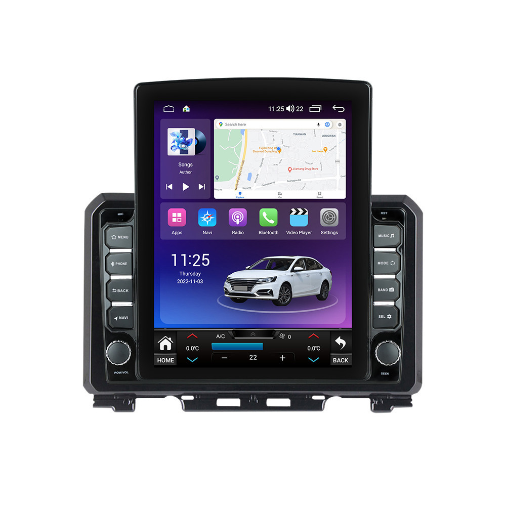 Navigatie dedicata cu Android Suzuki Jimny dupa 2018, 8GB RAM, Radio GPS Dual Zone, Touchscreen IPS 9.7" HD tip Tesla, Internet Wi-Fi si slot SIM 4G, Bluetooth, MirrorLink, USB
