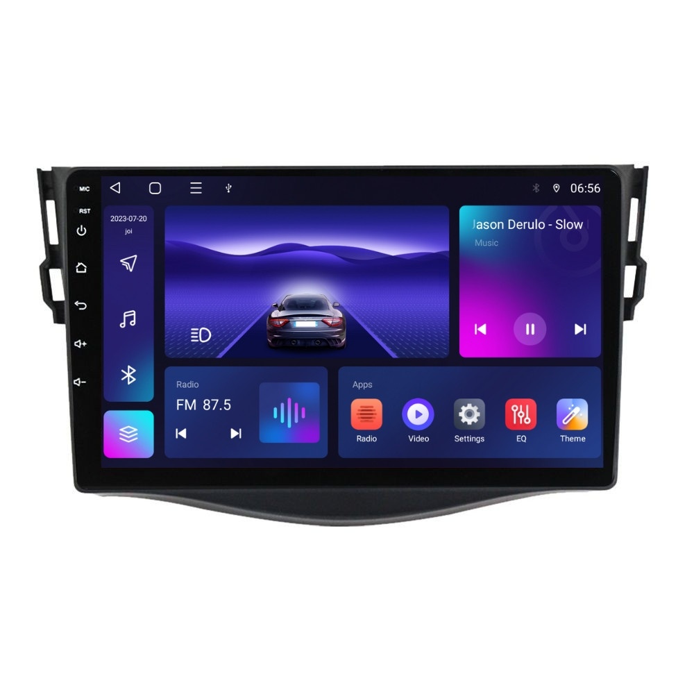 Navigatie dedicata cu Android Toyota Rav4 III 2005 - 2013, 4GB RAM, Radio GPS Dual Zone, Display HD IPS 9" Touchscreen, Internet Wi-Fi, Bluetooth, MirrorLink, USB