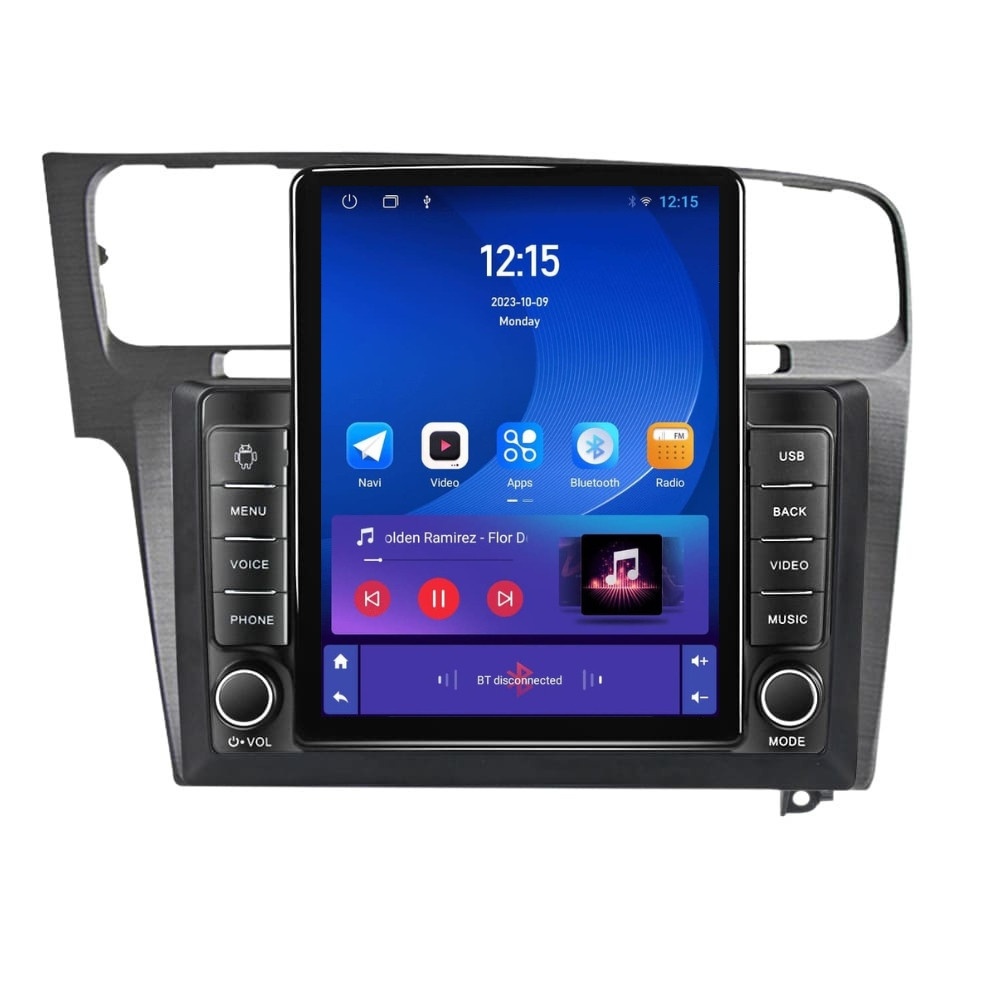 Navigatie dedicata cu Android VW Golf VII 2012 - 2019, argintiu, 1GB RAM, Radio GPS Dual Zone, Touchscreen IPS 9.7" HD tip Tesla, Internet Wi-Fi, Bluetooth, MirrorLink, USB