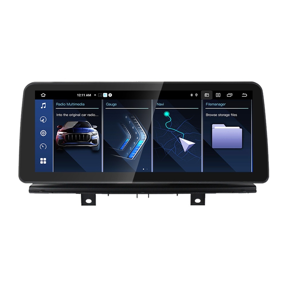 Navigatie dedicata cu Android BMW X6 (F16) 2014 - 2016 cu navigatie NBT, 6GB RAM, Radio GPS Dual Zone, Display QLED 12.3" Touchscreen, Internet Wi-Fi si slot SIM 4G, Bluetooth, MirrorLink, USB