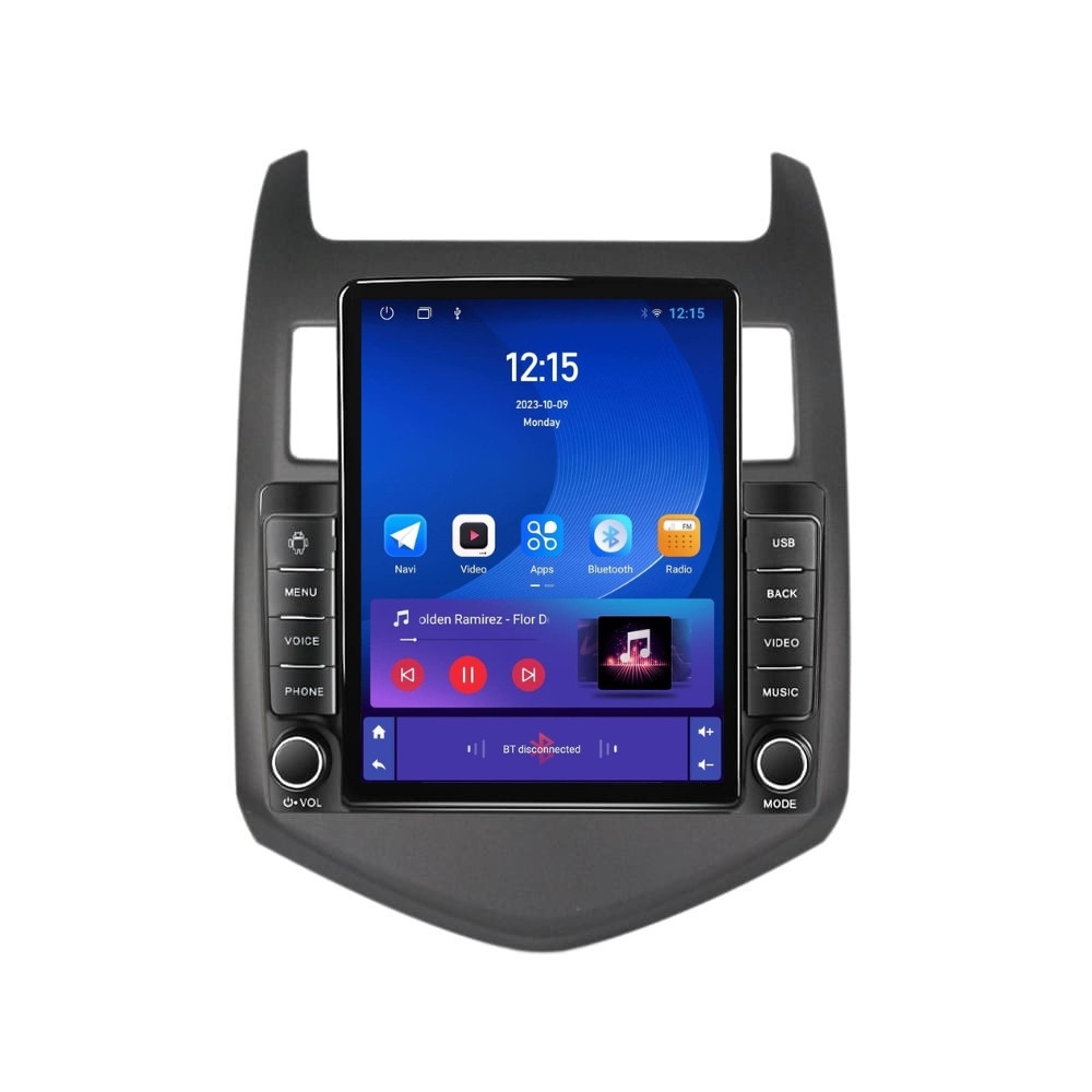 Navigatie dedicata cu Android Chevrolet Aveo 2011 - 2014, 1GB RAM, Radio GPS Dual Zone, Touchscreen IPS 9.7" HD tip Tesla, Internet Wi-Fi, Bluetooth, MirrorLink, USB