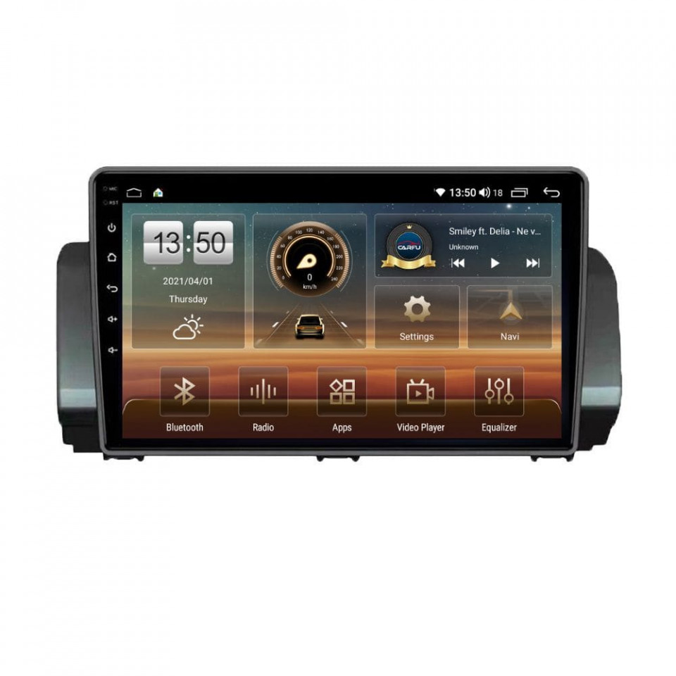 Navigatie dedicata cu Android Dacia Sandero III dupa 2021, 6GB RAM, Radio GPS Dual Zone, Display HD QLED 9" Touchscreen, Internet Wi-Fi si slot SIM 4G, Bluetooth, MirrorLink, USB