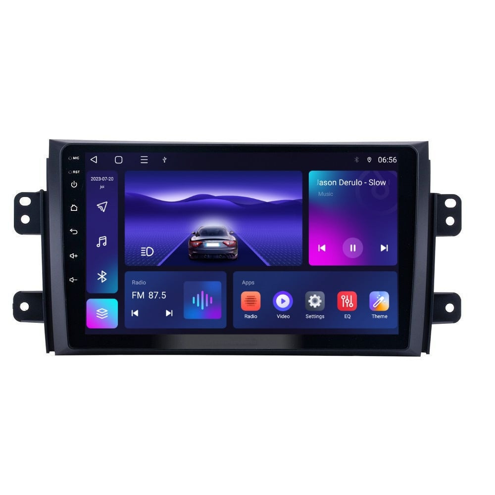 Navigatie dedicata cu Android Fiat Sedici 2006 - 2015, 3GB RAM, Radio GPS Dual Zone, Display HD QLED 9" Touchscreen, Internet Wi-Fi si slot SIM 4G, Bluetooth, MirrorLink, USB