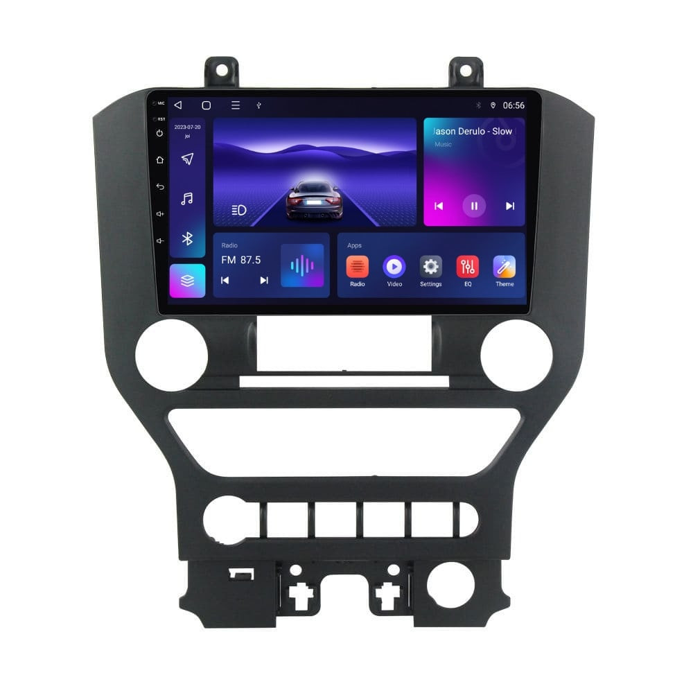 Navigatie dedicata cu Android Ford Mustang 2014 - 2021 cu navigatie originala, 3GB RAM, Radio GPS Dual Zone, Display HD QLED 9" Touchscreen, Internet Wi-Fi si slot SIM 4G, Bluetooth, MirrorLink, USB