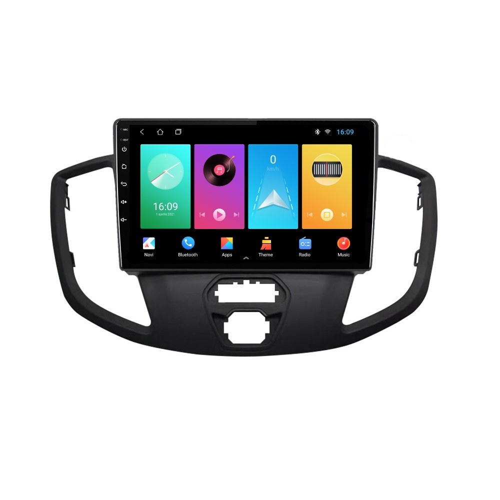 Navigatie dedicata cu Android Ford Transit 2014 - 2020, 1GB RAM, Radio GPS Dual Zone, Display HD IPS 9" Touchscreen, Internet Wi-Fi, Bluetooth, MirrorLink, USB