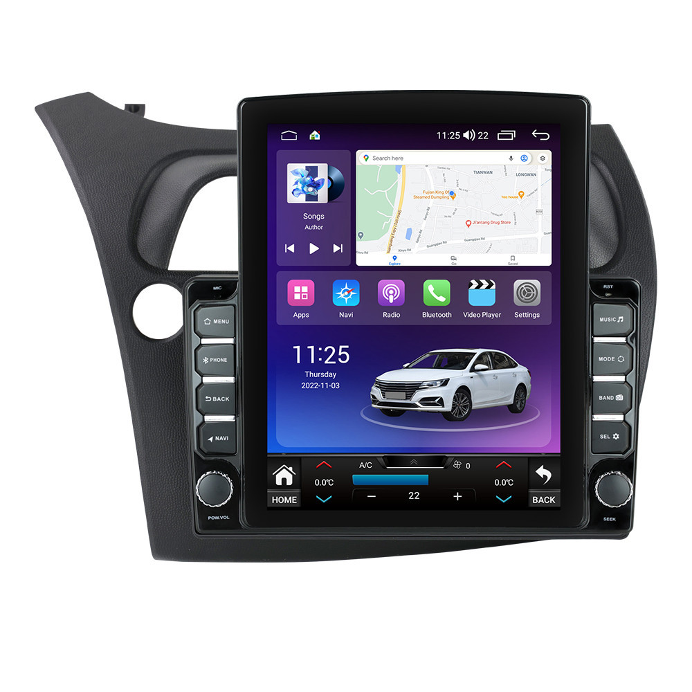 Navigatie dedicata cu Android Honda Civic VIII Hatchback 2006 - 2011, 8GB RAM, Radio GPS Dual Zone, Touchscreen IPS 9.7" HD tip Tesla, Internet Wi-Fi si slot SIM 4G, Bluetooth, MirrorLink, USB