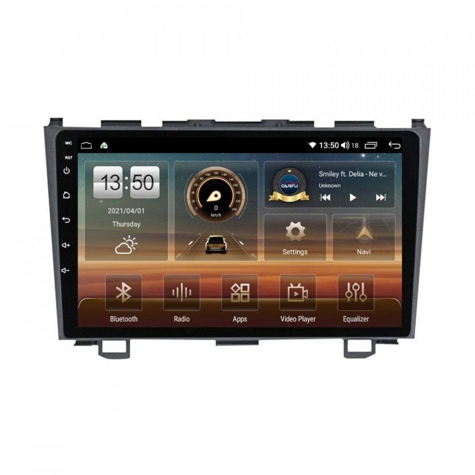 Navigatie dedicata cu Android Honda CR-V III 2006 - 2012, 6GB RAM, Radio GPS Dual Zone, Display HD QLED 9" Touchscreen, Internet Wi-Fi si slot SIM 4G, Bluetooth, MirrorLink, USB