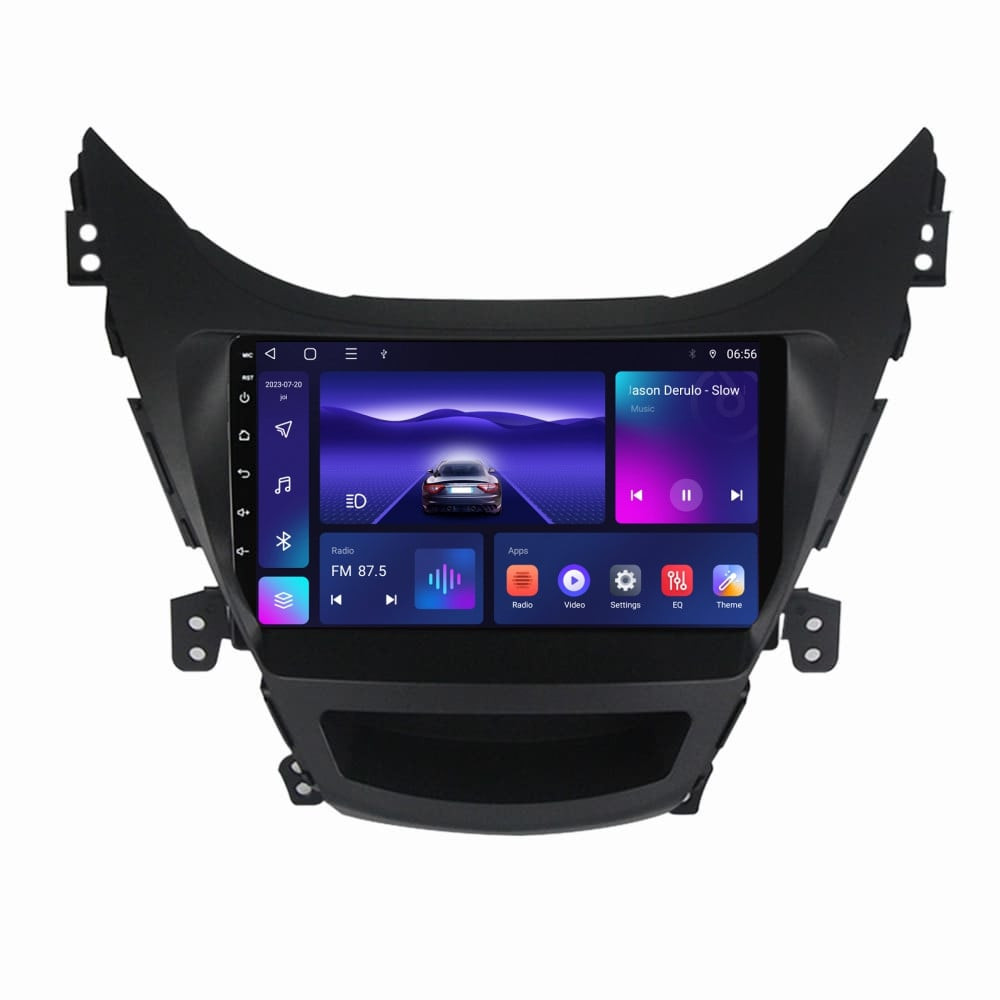 Navigatie dedicata cu Android Hyundai Elantra V 2010 - 2014, 3GB RAM, Radio GPS Dual Zone, Display HD QLED 9" Touchscreen, Internet Wi-Fi si slot SIM 4G, Bluetooth, MirrorLink, USB