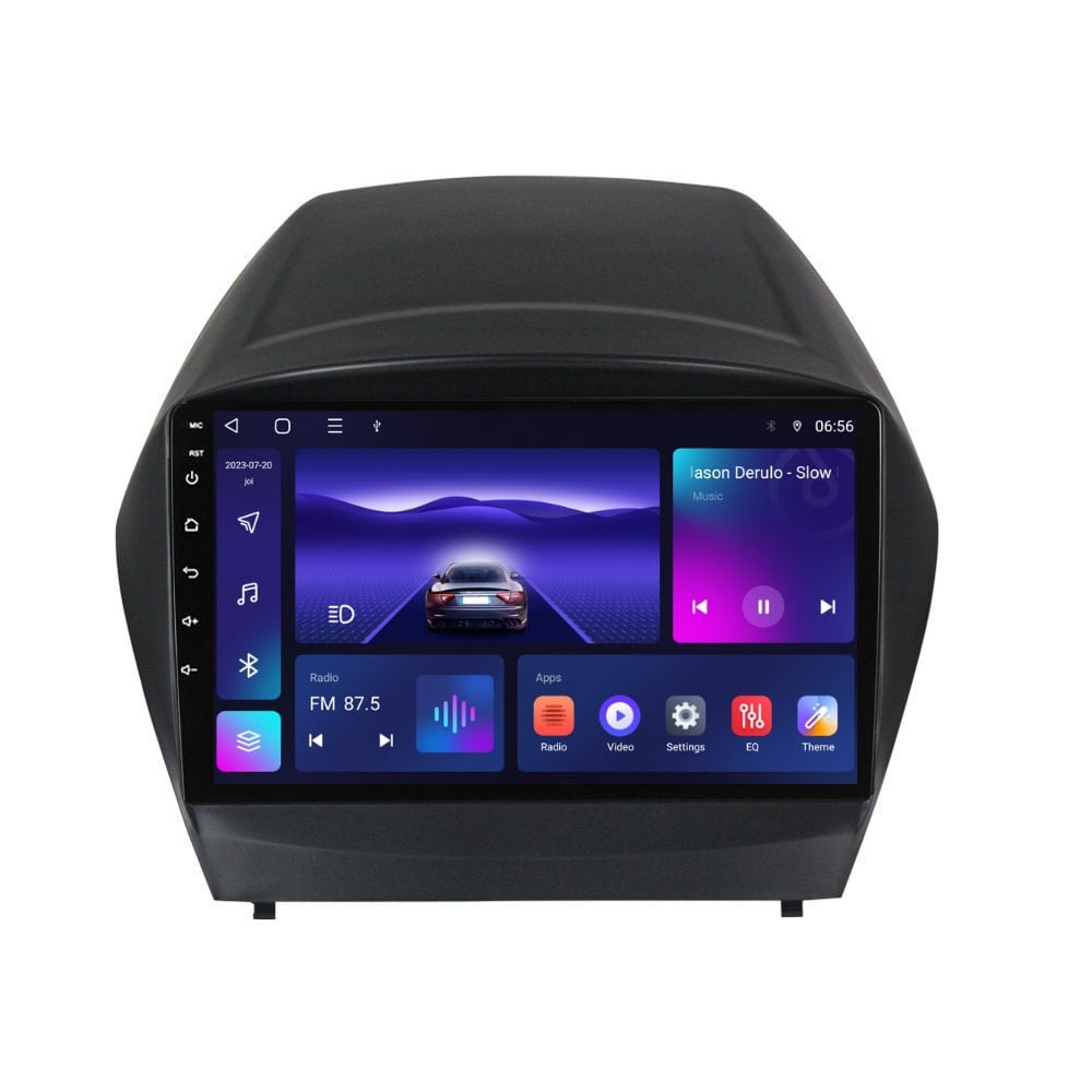 Navigatie dedicata cu Android Hyundai ix35 2009 - 2015, 3GB RAM, Radio GPS Dual Zone, Display HD QLED 9" Touchscreen, Internet Wi-Fi si slot SIM 4G, Bluetooth, MirrorLink, USB