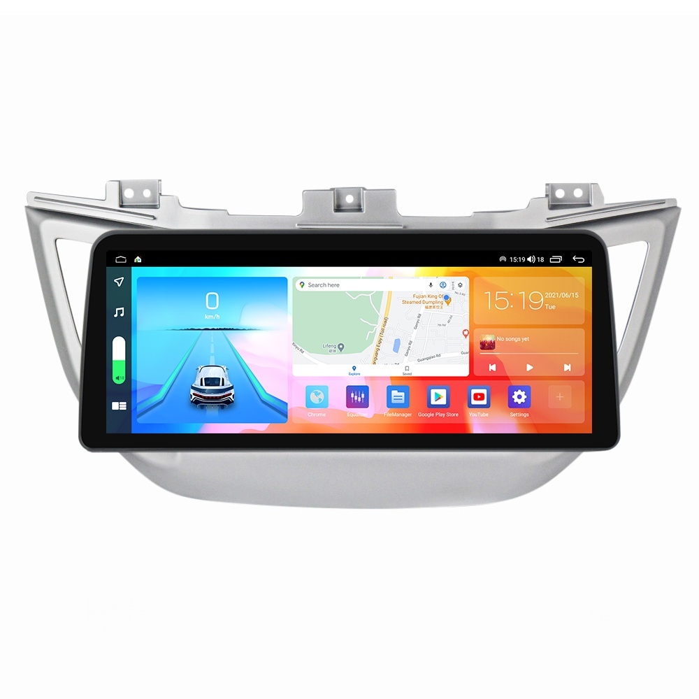 Navigatie dedicata cu Android Hyundai Tucson 2015 - 2018, 4GB RAM, Radio GPS Dual Zone, Display QLED 12.3" Touchscreen, Internet Wi-Fi si slot SIM 4G, Bluetooth, MirrorLink, USB