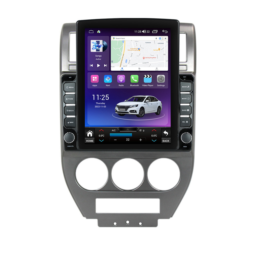Navigatie dedicata cu Android Jeep Compass I 2006 - 2010, 4GB RAM, Radio GPS Dual Zone, Touchscreen IPS 9.7" HD tip Tesla, Internet Wi-Fi si slot SIM 4G, Bluetooth, MirrorLink, USB