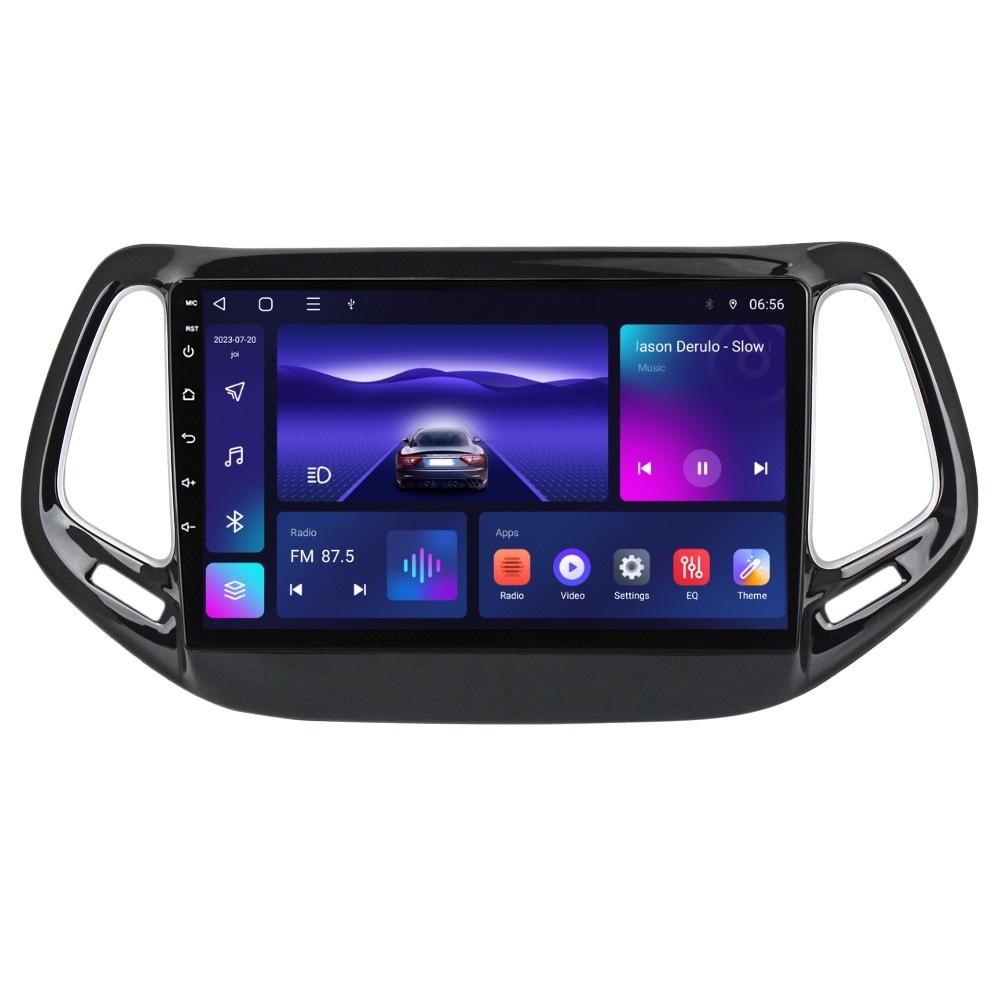 Navigatie dedicata cu Android Jeep Compass II 2016 - 2021, 4GB RAM, Radio GPS Dual Zone, Display HD IPS 10" Touchscreen, Internet Wi-Fi, Bluetooth, MirrorLink, USB