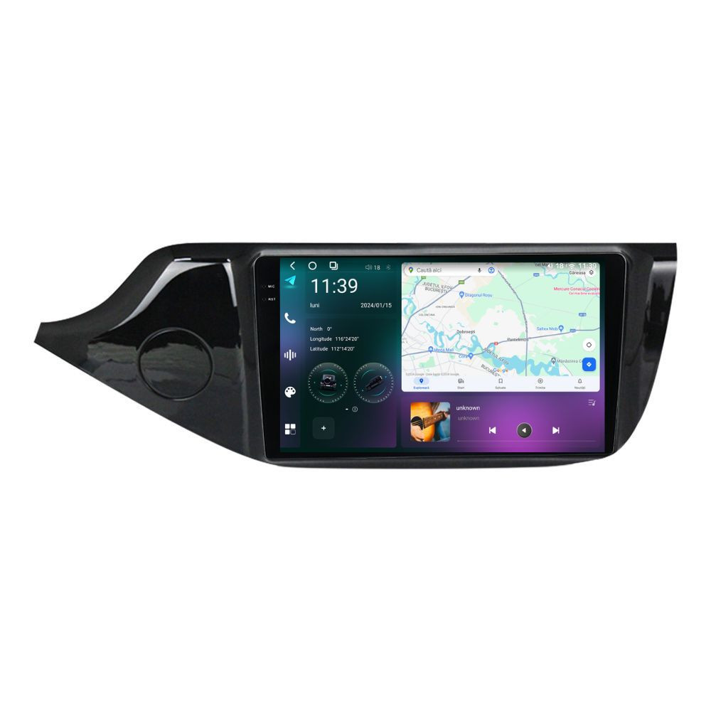 Navigatie dedicata cu Android KIA Ceed 2012 - 2018, 12GB RAM, Radio GPS Dual Zone, Display 2K QLED 9.5" Touchscreen, Internet Wi-Fi si slot SIM 4G, Bluetooth, MirrorLink, USB