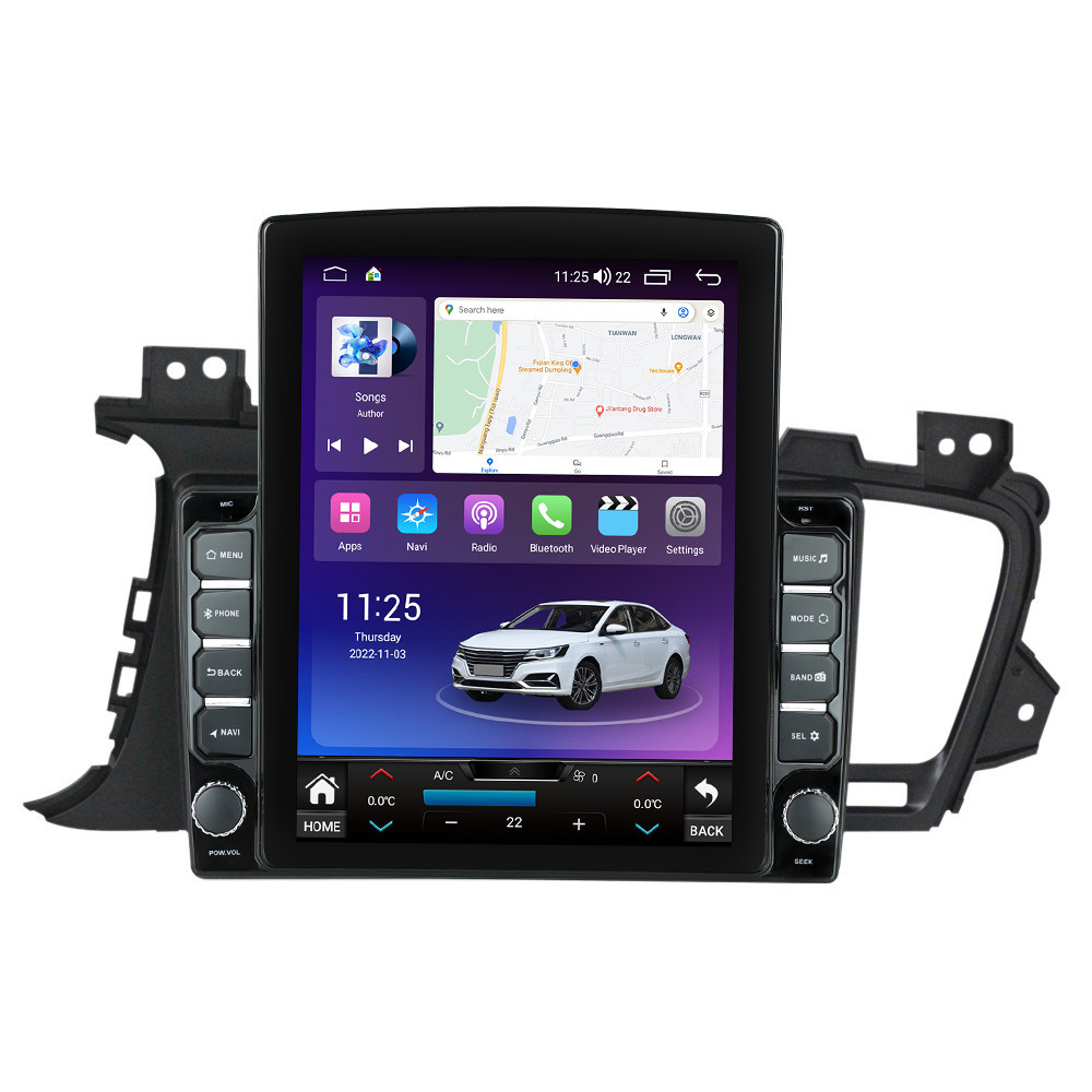 Navigatie dedicata cu Android Kia Optima I 2010 - 2015, 8GB RAM, Radio GPS Dual Zone, Touchscreen IPS 9.7" HD tip Tesla, Internet Wi-Fi si slot SIM 4G, Bluetooth, MirrorLink, USB