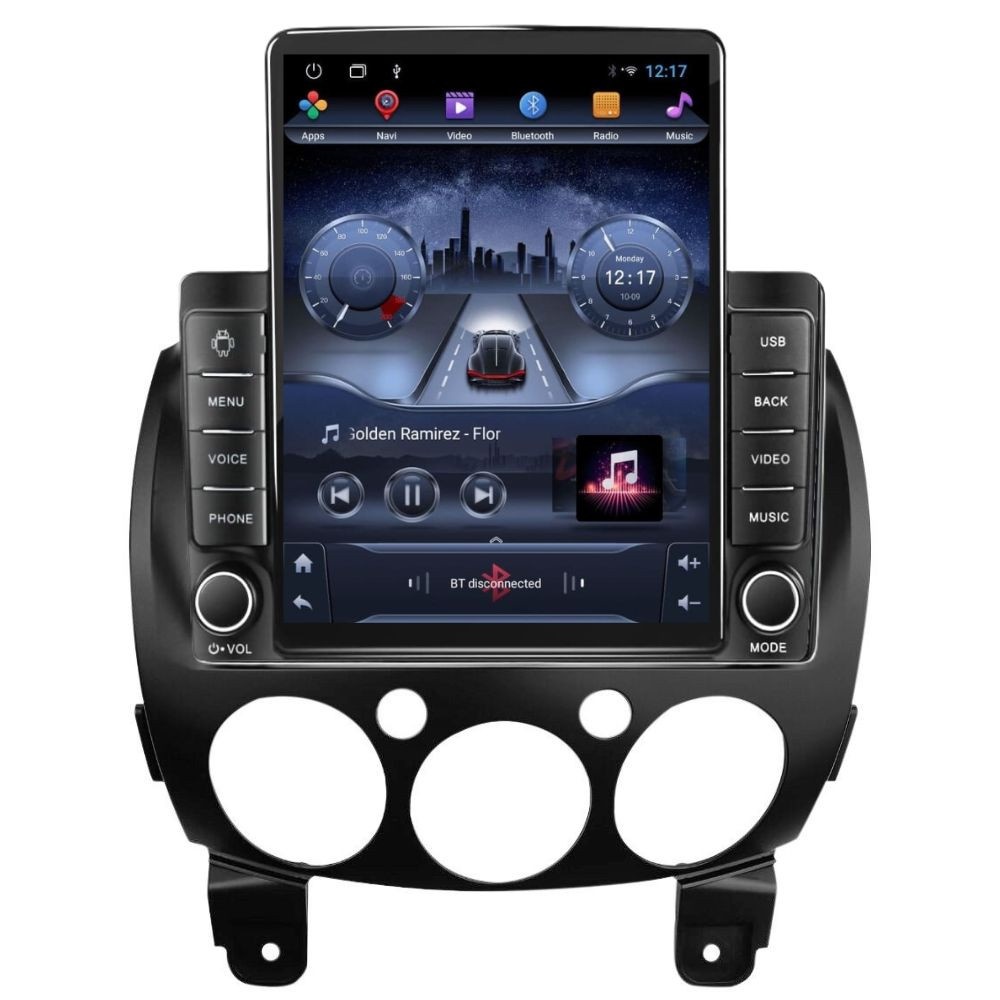 Navigatie dedicata cu Android Mazda 2 2007 - 2014, 2GB RAM, Radio GPS Dual Zone, Touchscreen IPS 9.7" HD tip Tesla, Internet Wi-Fi, Bluetooth, MirrorLink, USB