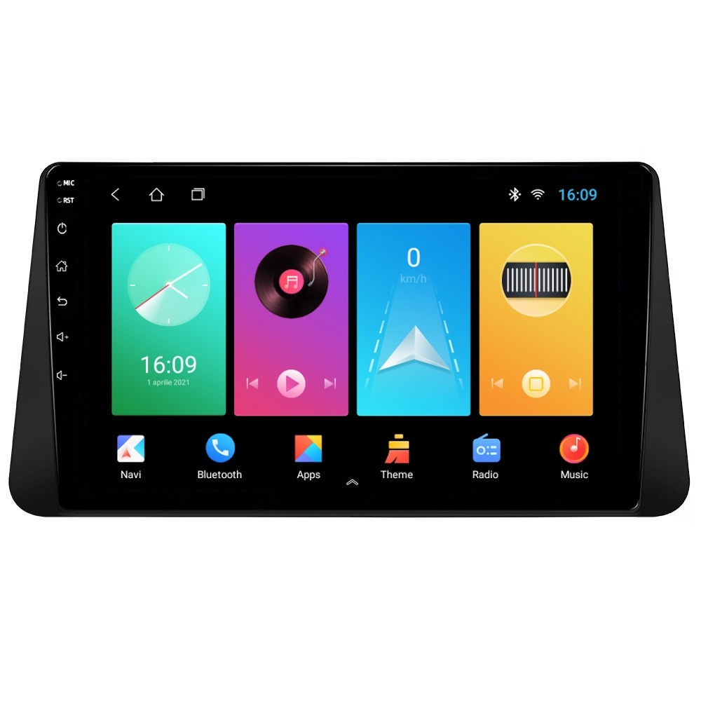 Navigatie dedicata cu Android Nissan Micra V dupa 2017, 2GB RAM, Radio GPS Dual Zone, Display HD IPS 9" Touchscreen, Internet Wi-Fi, Bluetooth, MirrorLink, USB