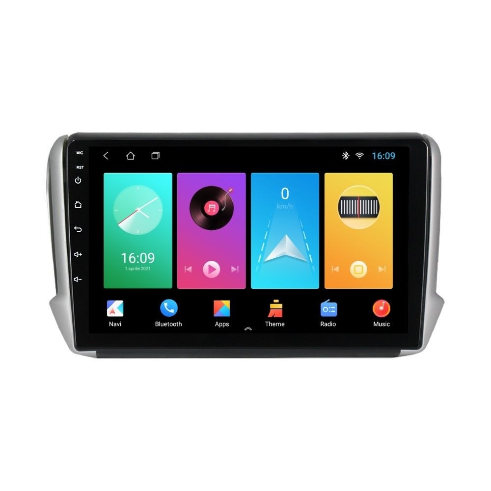 Navigatie dedicata cu Android Peugeot 208 I 2012 - 2019, 2GB RAM, Radio GPS Dual Zone, Display HD IPS 10" Touchscreen, Internet Wi-Fi, Bluetooth, MirrorLink, USB