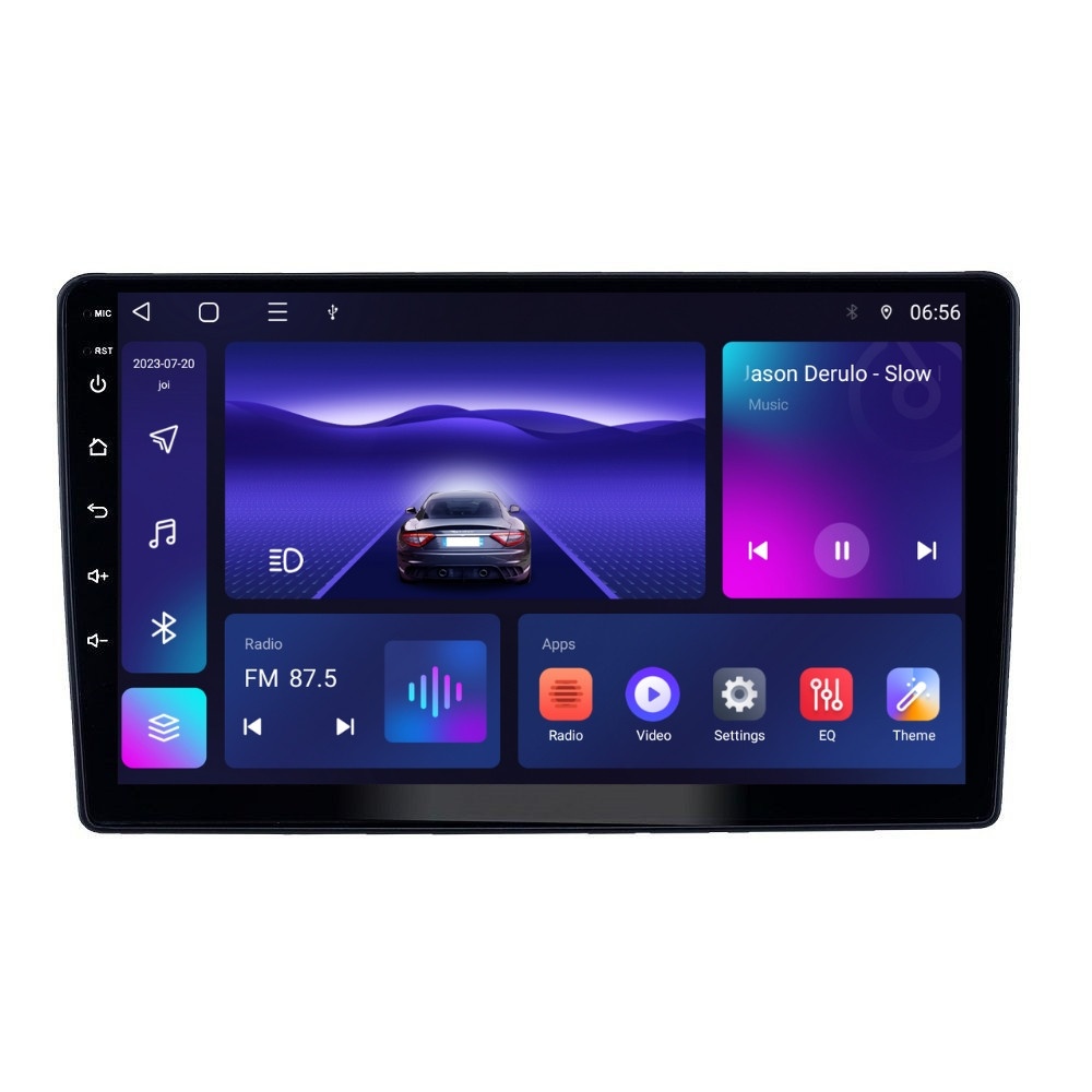 Navigatie dedicata cu Android Peugeot 307 2000 - 2013, 3GB RAM, Radio GPS Dual Zone, Display HD QLED 9" Touchscreen, Internet Wi-Fi si slot SIM 4G, Bluetooth, MirrorLink, USB