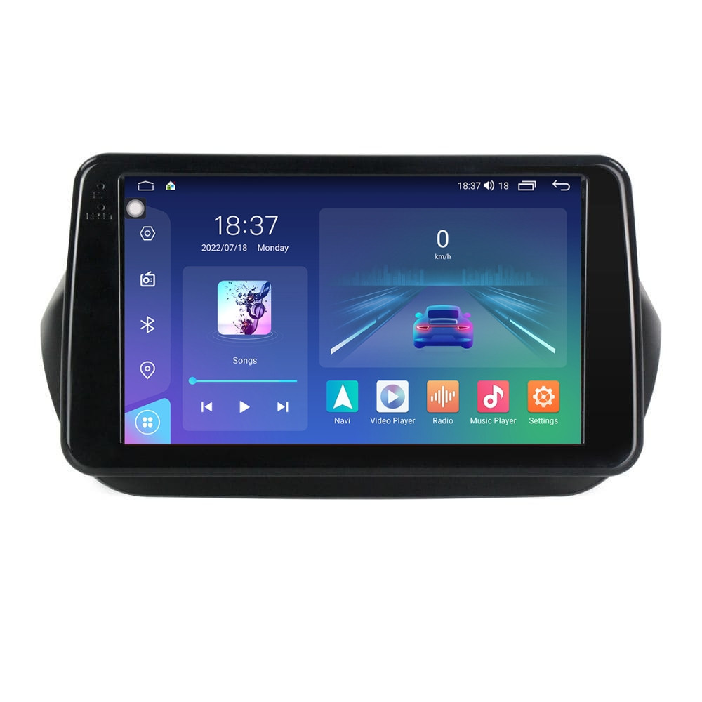 Navigatie dedicata cu Android Peugeot Bipper 2008 - 2018, 4GB RAM, Radio GPS Dual Zone, Display 2K QLED 9.5" Touchscreen, Internet Wi-Fi si slot SIM 4G, Bluetooth, MirrorLink, USB