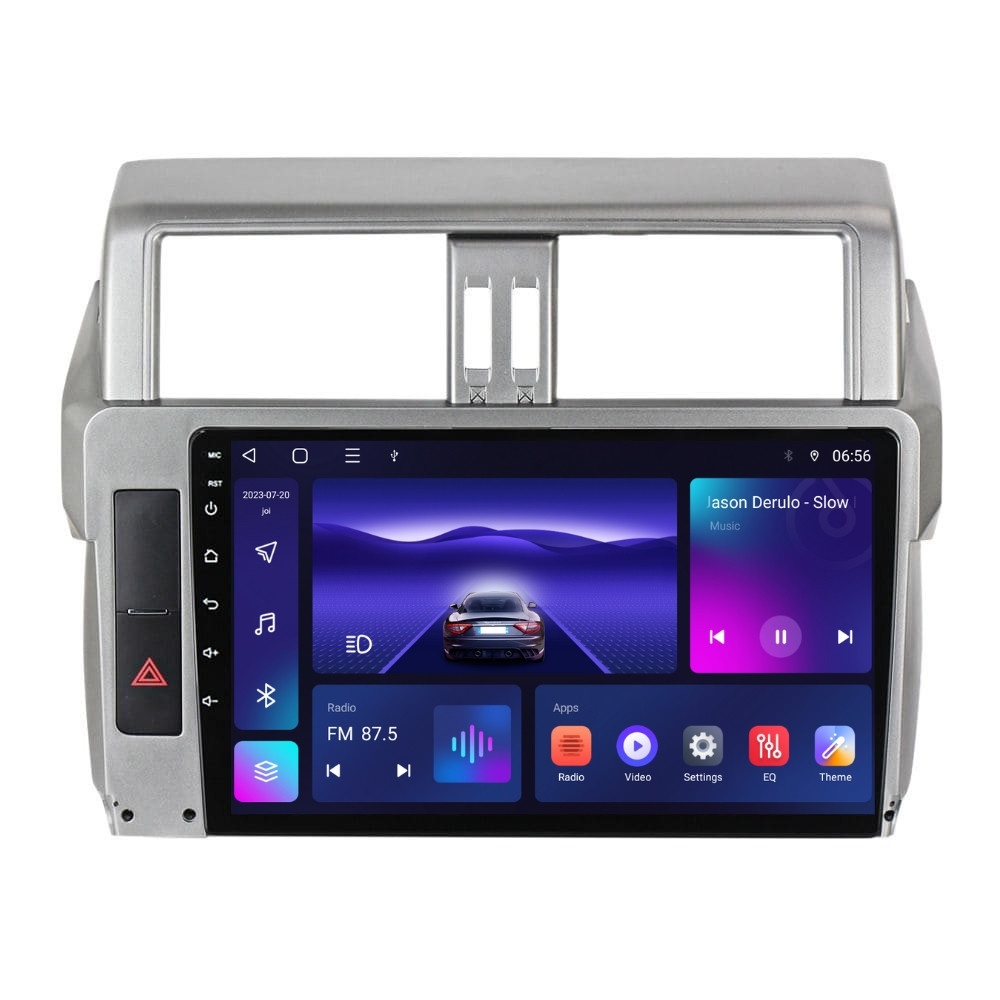 Navigatie dedicata cu Android Toyota Land Cruiser Prado J150 2013 - 2017, 4GB RAM, Radio GPS Dual Zone, Display HD IPS 10" Touchscreen, Internet Wi-Fi, Bluetooth, MirrorLink, USB