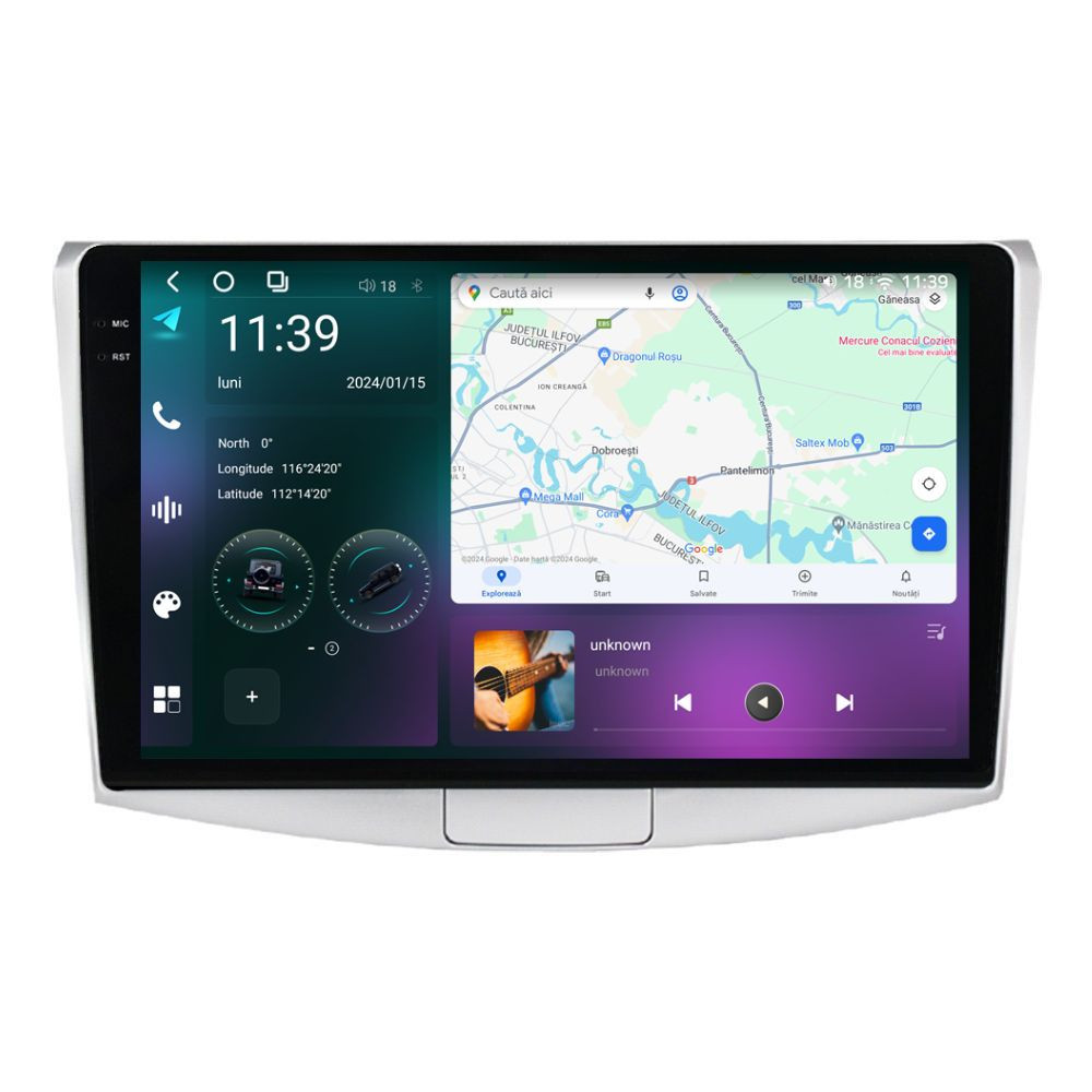 Navigatie dedicata cu Android VW Passat CC 2008 - 2018, 12GB RAM, Radio GPS Dual Zone, Display 2K QLED 10.36" Touchscreen, Internet Wi-Fi si slot SIM 4G, Bluetooth, MirrorLink, USB