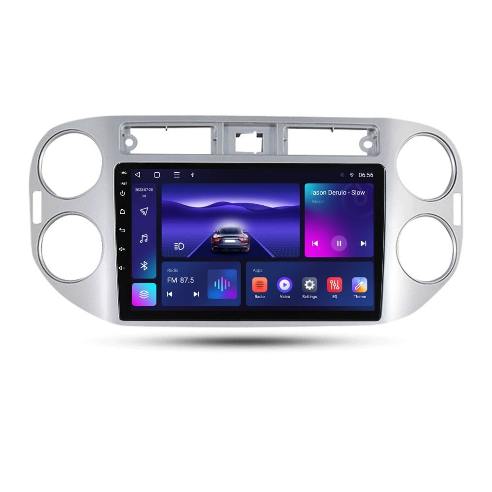 Navigatie dedicata cu Android VW Tiguan I 2007 - 2012, 3GB RAM, Radio GPS Dual Zone, Display HD QLED 9" Touchscreen, Internet Wi-Fi si slot SIM 4G, Bluetooth, MirrorLink, USB