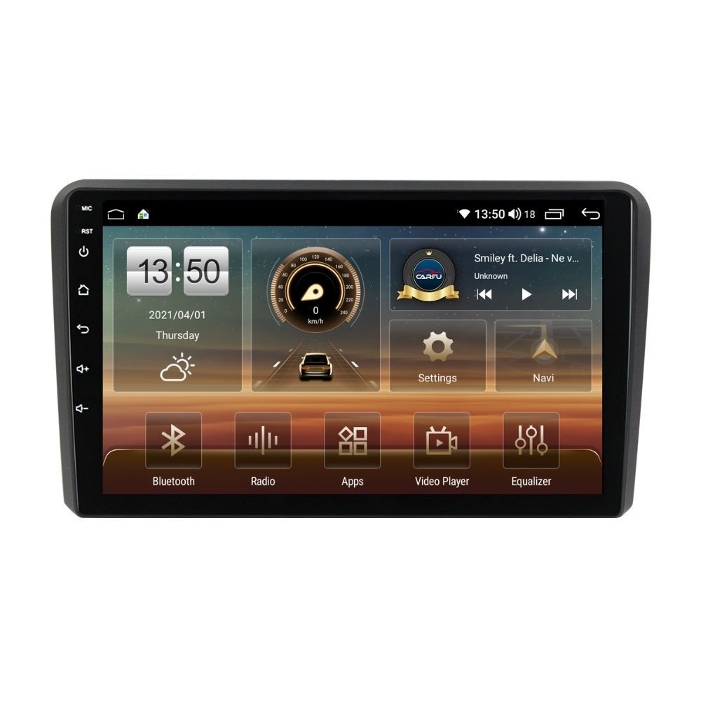 Navigatie dedicata cu Android Audi A3 (8P1) 2003 - 2013, 4GB RAM, Radio GPS Dual Zone, Display HD QLED 9" Touchscreen, Internet Wi-Fi si slot SIM 4G, Bluetooth, MirrorLink, USB