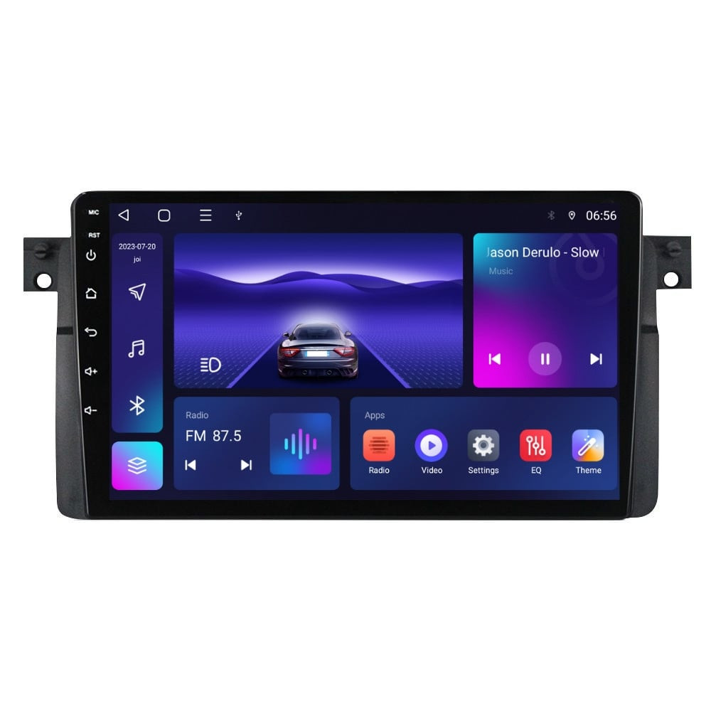 Navigatie dedicata cu Android BMW Seria 3 (E46) 1997 - 2005, 3GB RAM, Radio GPS Dual Zone, Display HD QLED 9" Touchscreen, Internet Wi-Fi si slot SIM 4G, Bluetooth, MirrorLink, USB
