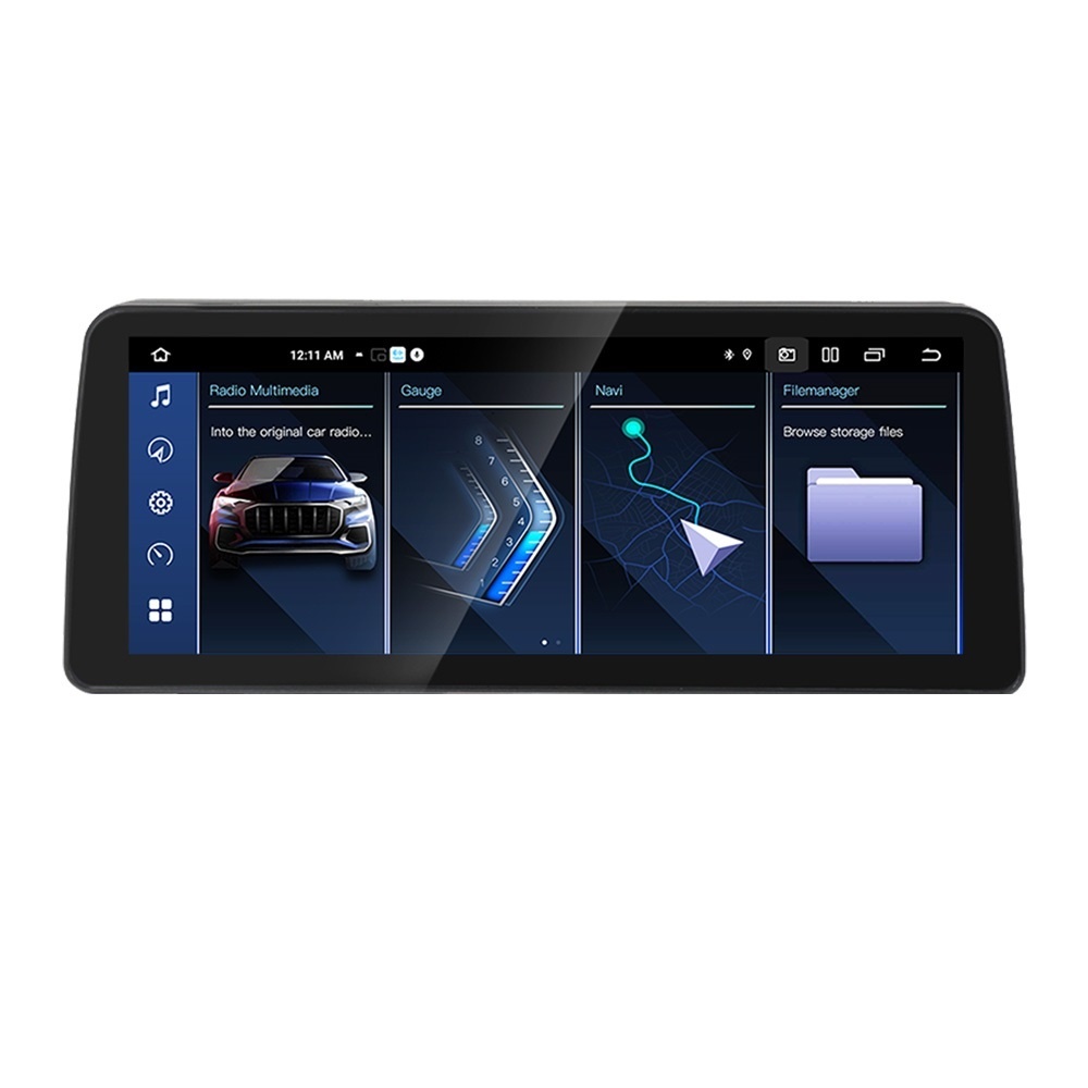 Navigatie dedicata cu Android BMW Seria 5 (E60) 2004 - 2008 cu navigatie CCC, 6GB RAM, Radio GPS Dual Zone, Display QLED 12.3" Touchscreen, Internet Wi-Fi si slot SIM 4G, Bluetooth, MirrorLink, USB