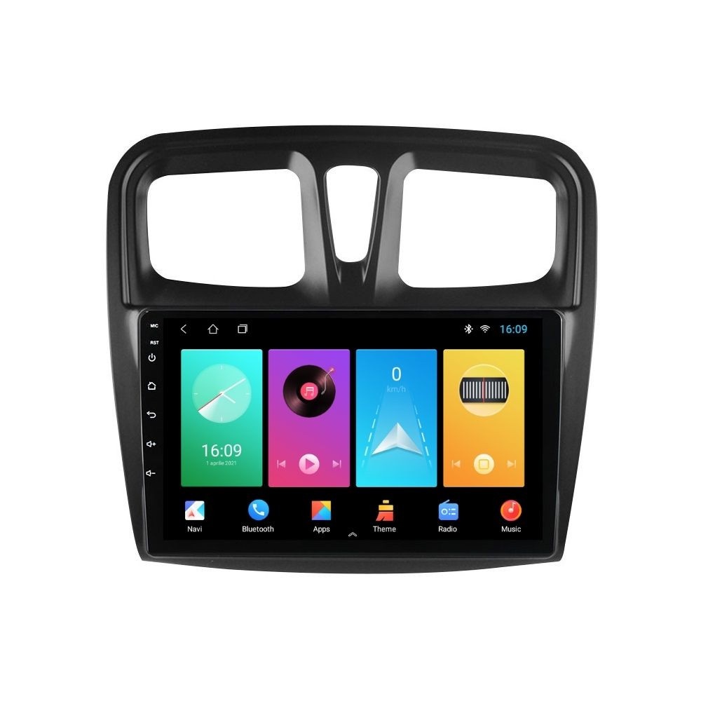 Navigatie dedicata cu Android Dacia Logan II 2012 - 2020, 1GB RAM, Radio GPS Dual Zone, Display HD IPS 10" Touchscreen, Internet Wi-Fi, Bluetooth, MirrorLink, USB