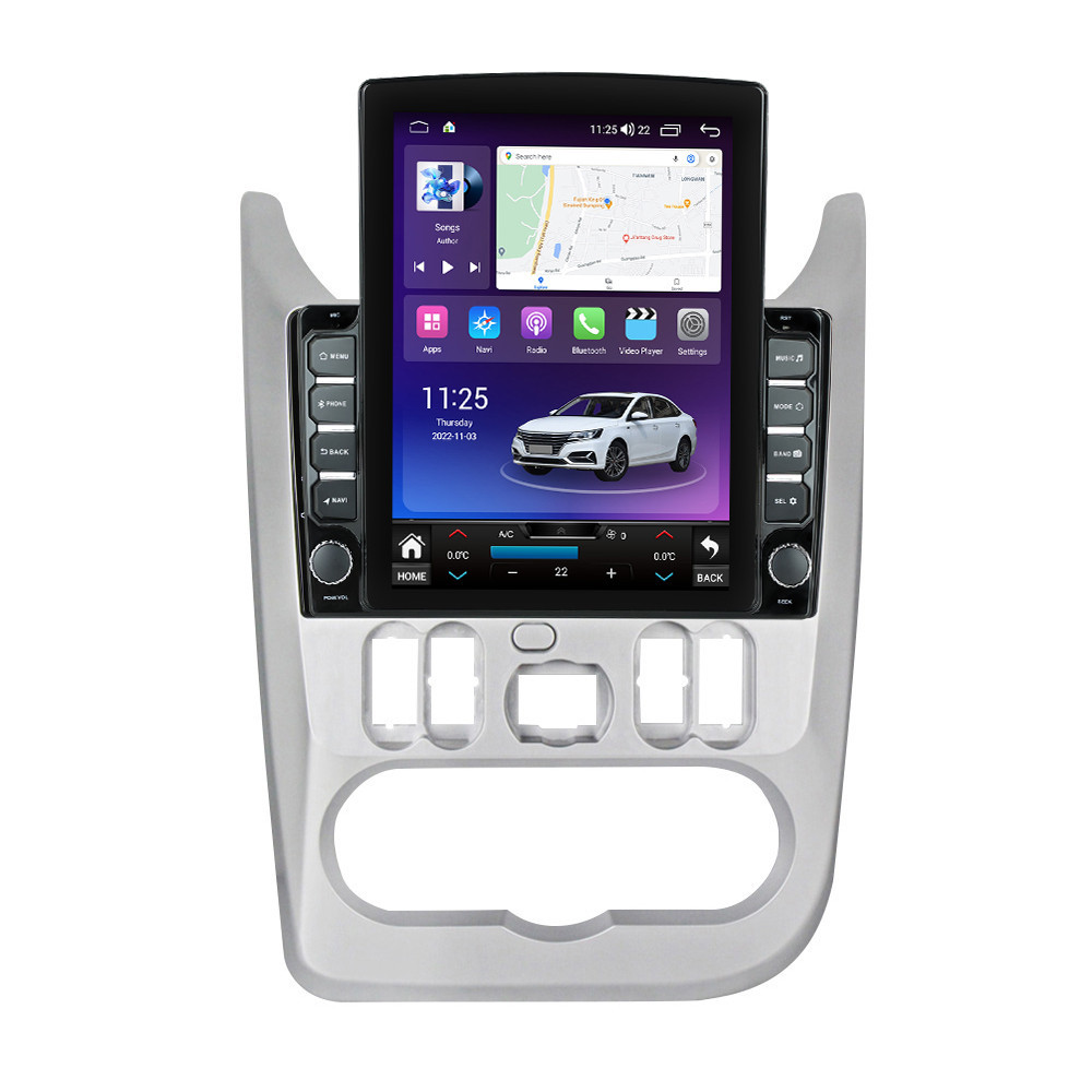 Navigatie dedicata cu Android Dacia Sandero I 2008 - 2013, 4GB RAM, Radio GPS Dual Zone, Touchscreen IPS 9.7" HD tip Tesla, Internet Wi-Fi si slot SIM 4G, Bluetooth, MirrorLink, USB