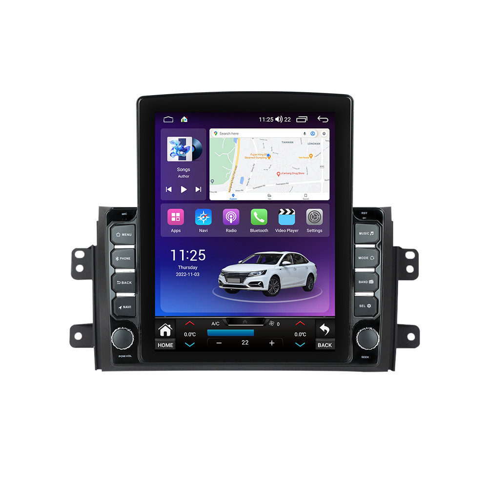 Navigatie dedicata cu Android Fiat Sedici 2006 - 2015, 4GB RAM, Radio GPS Dual Zone, Touchscreen IPS 9.7" HD tip Tesla, Internet Wi-Fi si slot SIM 4G, Bluetooth, MirrorLink, USB