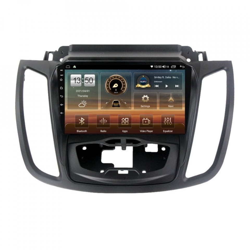 Navigatie dedicata cu Android Ford Kuga II 2012 - 2019 cu navigatie originala, 8GB RAM, Radio GPS Dual Zone, Display HD QLED 9" Touchscreen, Internet Wi-Fi si slot SIM 4G, Bluetooth, MirrorLink, USB