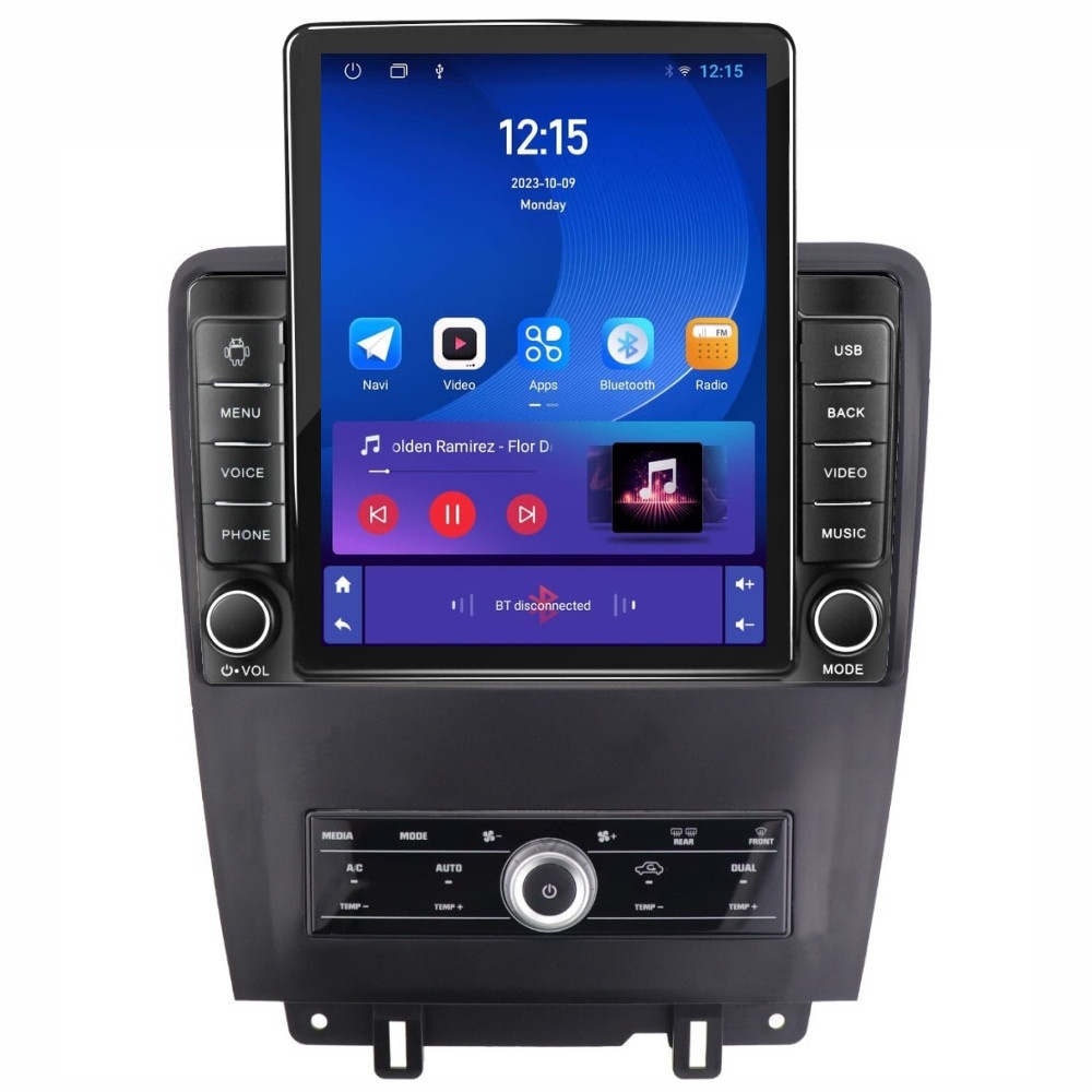 Navigatie dedicata cu Android Ford Mustang 2009 - 2014, 1GB RAM, Radio GPS Dual Zone, Touchscreen IPS 9.7" HD tip Tesla, Internet Wi-Fi, Bluetooth, MirrorLink, USB