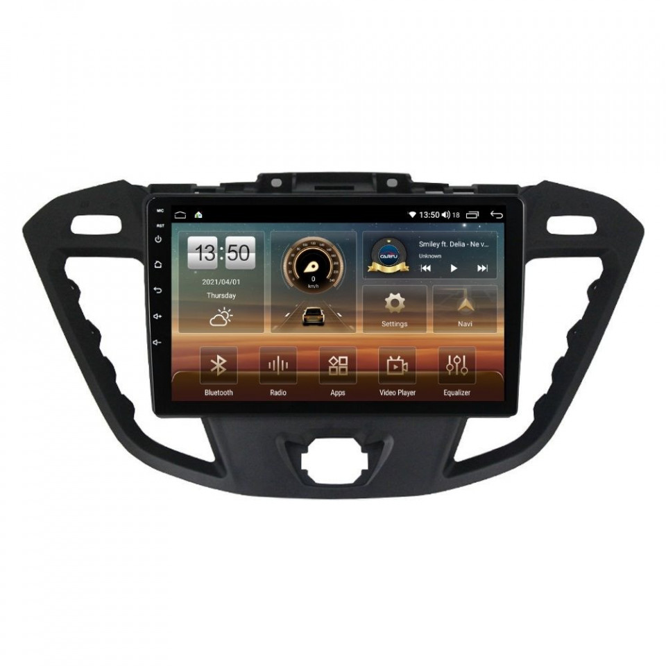 Navigatie dedicata cu Android Ford Transit / Tourneo Custom 2012 - 2018, 8GB RAM, Radio GPS Dual Zone, Display HD QLED 9" Touchscreen, Internet Wi-Fi si slot SIM 4G, Bluetooth, MirrorLink, USB