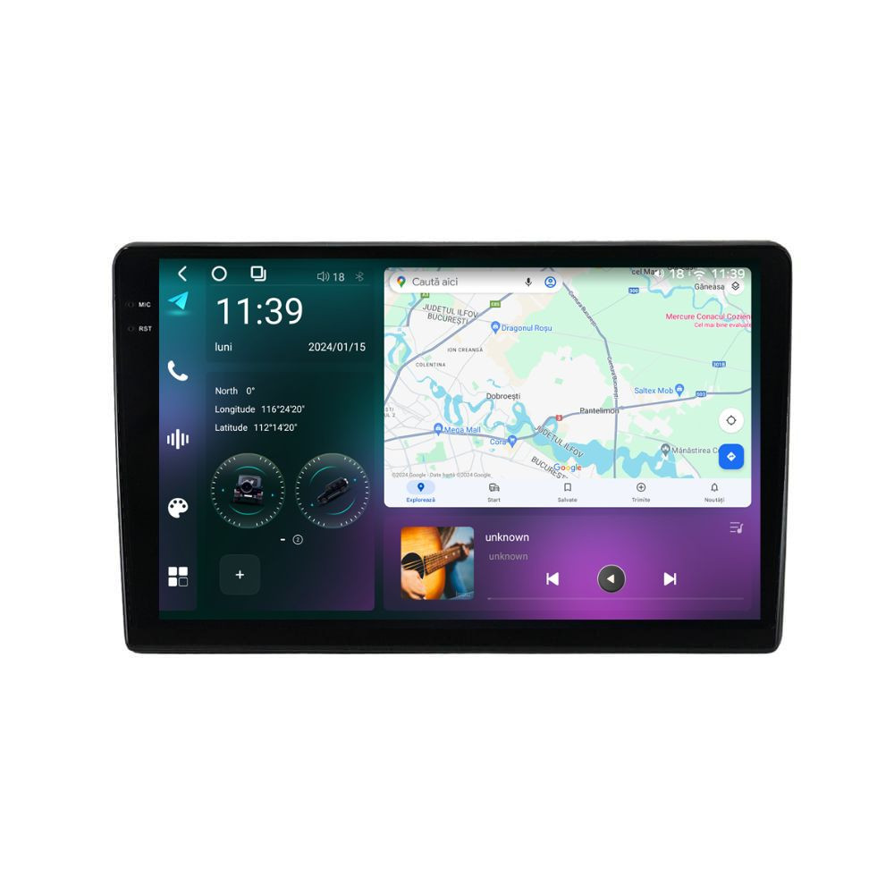 Mărește imaginea pentru Navigatie dedicata cu Android Ford Transit / Tourneo Custom dupa 2018, 12GB RAM, Radio GPS Dual Zone, Display 2K QLED 10.36'' Touchscreen, Internet Wi-Fi si slot SIM 4G, Bluetooth, MirrorLink, USB