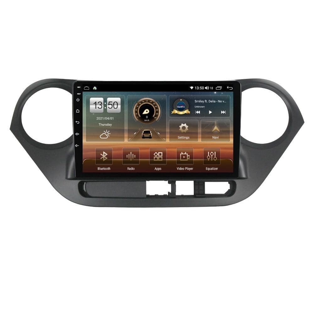 Navigatie dedicata cu Android Hyundai i10 2013 - 2019, 4GB RAM, Radio GPS Dual Zone, Display HD QLED 9" Touchscreen, Internet Wi-Fi si slot SIM 4G, Bluetooth, MirrorLink, USB