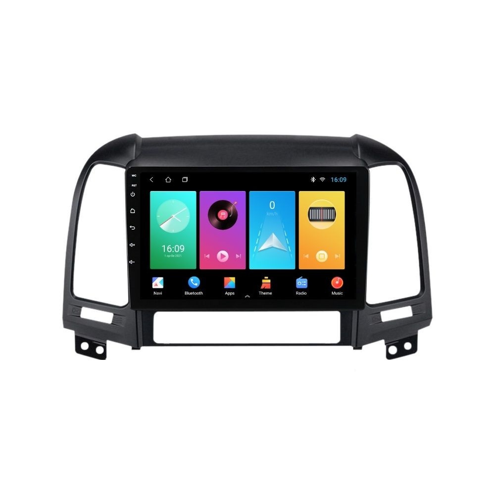 Navigatie dedicata cu Android Hyundai Santa Fe II 2006 - 2012, 1GB RAM, Radio GPS Dual Zone, Display HD IPS 9" Touchscreen, Internet Wi-Fi, Bluetooth, MirrorLink, USB