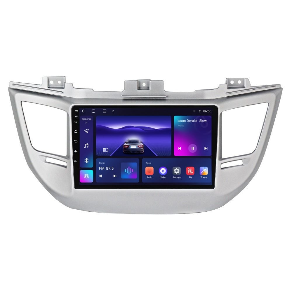 Navigatie dedicata cu Android Hyundai Tucson 2015 - 2018, 3GB RAM, Radio GPS Dual Zone, Display HD QLED 9" Touchscreen, Internet Wi-Fi si slot SIM 4G, Bluetooth, MirrorLink, USB
