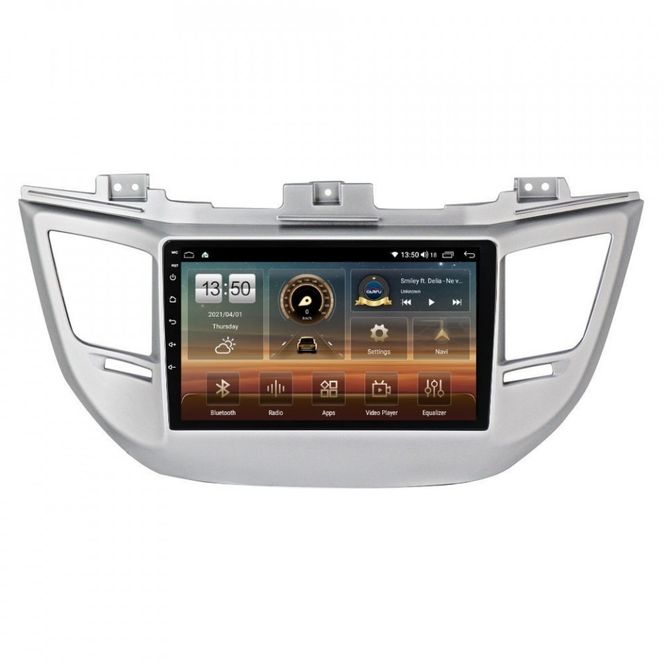 Navigatie dedicata cu Android Hyundai Tucson 2015 - 2018, 6GB RAM, Radio GPS Dual Zone, Display HD QLED 9" Touchscreen, Internet Wi-Fi si slot SIM 4G, Bluetooth, MirrorLink, USB
