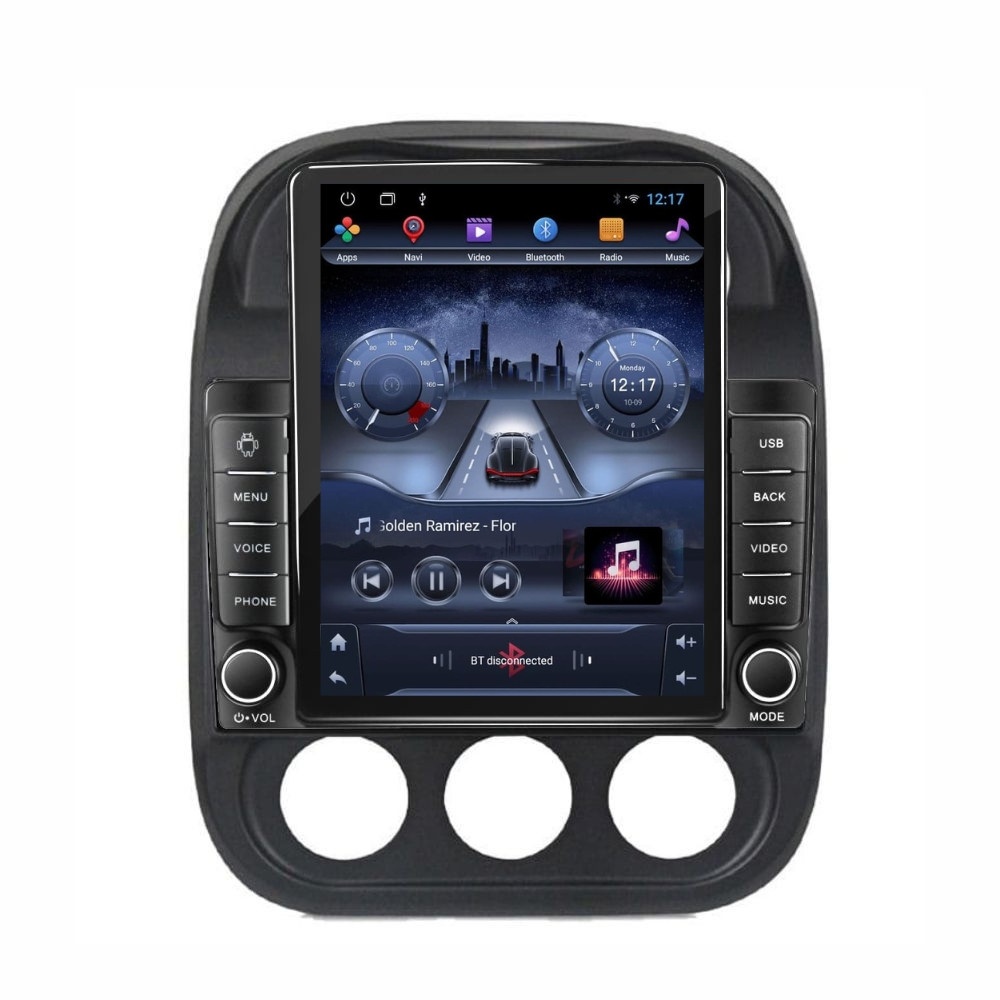 Navigatie dedicata cu Android Jeep Compass I 2011 - 2016, 2GB RAM, Radio GPS Dual Zone, Touchscreen IPS 9.7" HD tip Tesla, Internet Wi-Fi, Bluetooth, MirrorLink, USB