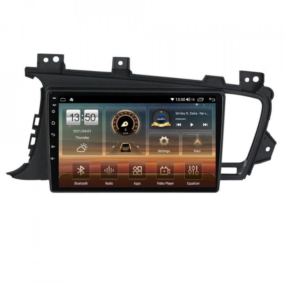 Navigatie dedicata cu Android Kia Optima I 2010 - 2015, 6GB RAM, Radio GPS Dual Zone, Display HD QLED 9" Touchscreen, Internet Wi-Fi si slot SIM 4G, Bluetooth, MirrorLink, USB