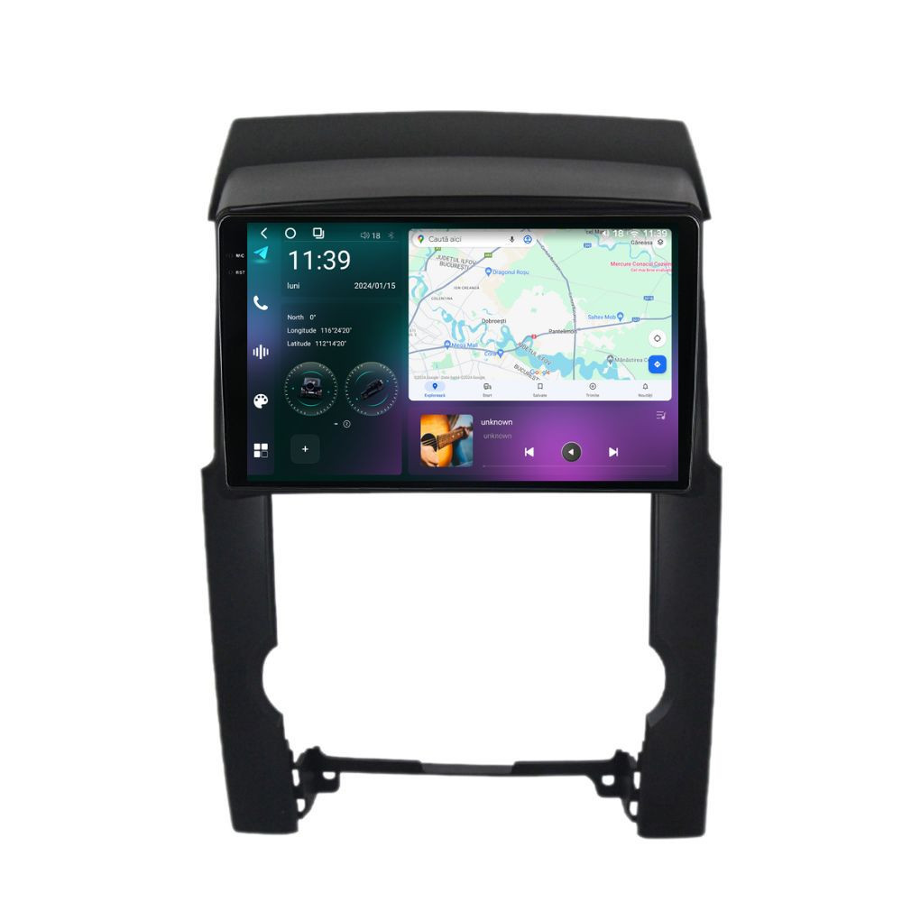 Navigatie dedicata cu Android Kia Sorento II 2009 - 2012, 12GB RAM, Radio GPS Dual Zone, Display 2K QLED 10.36" Touchscreen, Internet Wi-Fi si slot SIM 4G, Bluetooth, MirrorLink, USB