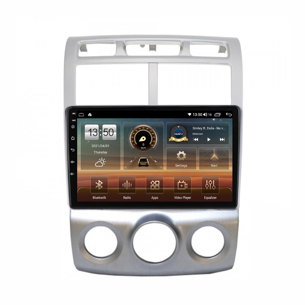 Navigatie dedicata cu Android KIA Sportage 2004 - 2010 fabricata in Coreea, clima manuala, 8GB RAM, Radio GPS Dual Zone, Display HD QLED 9" Touchscreen, Internet Wi-Fi si slot SIM 4G, Blueto