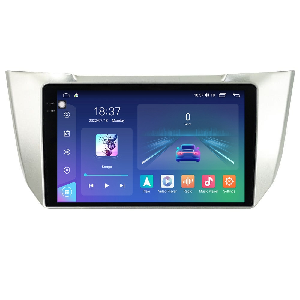 Navigatie dedicata cu Android Lexus RX 2003 - 2009, 8GB RAM, Radio GPS Dual Zone, Display 2K QLED 9.5" Touchscreen, Internet Wi-Fi si slot SIM 4G, Bluetooth, MirrorLink, USB