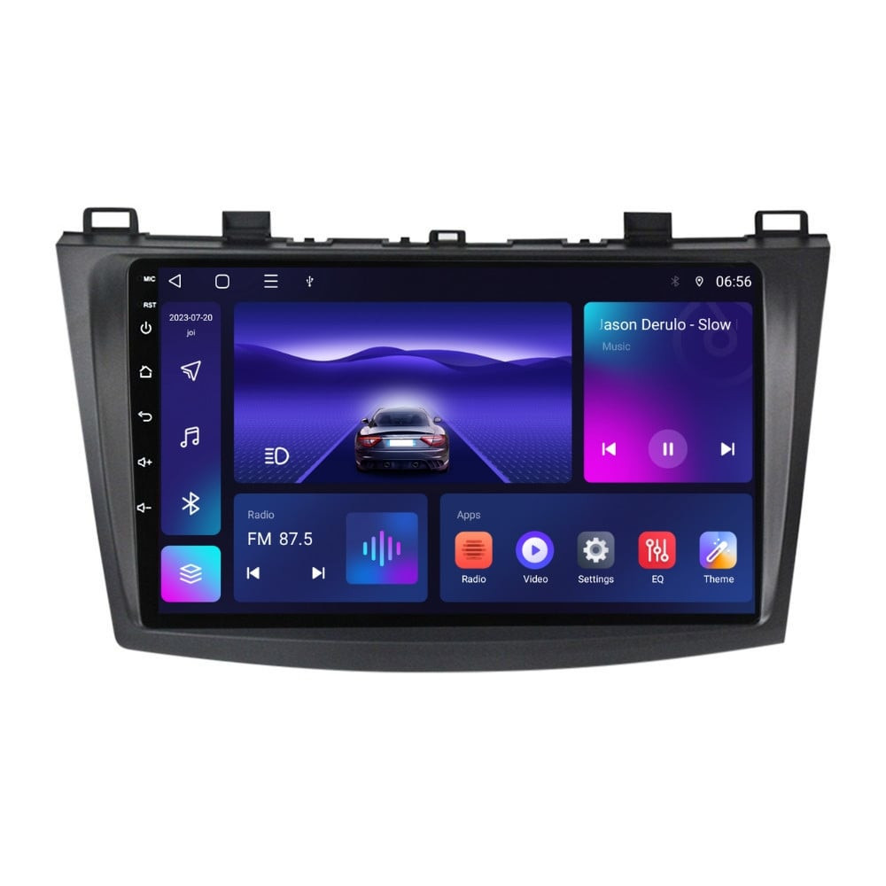 Navigatie dedicata cu Android Mazda 3 2009 - 2013, 3GB RAM, Radio GPS Dual Zone, Display HD QLED 9" Touchscreen, Internet Wi-Fi si slot SIM 4G, Bluetooth, MirrorLink, USB
