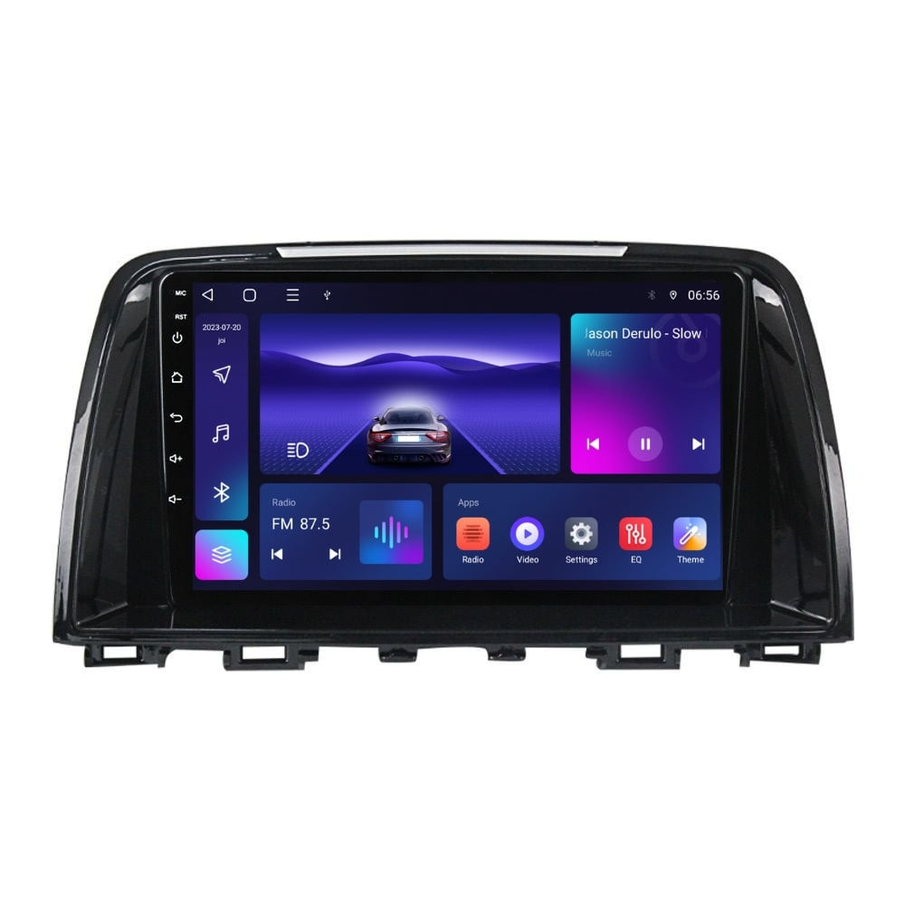 Navigatie dedicata cu Android Mazda 6 2013 - 2015, 3GB RAM, Radio GPS Dual Zone, Display HD QLED 9" Touchscreen, Internet Wi-Fi si slot SIM 4G, Bluetooth, MirrorLink, USB