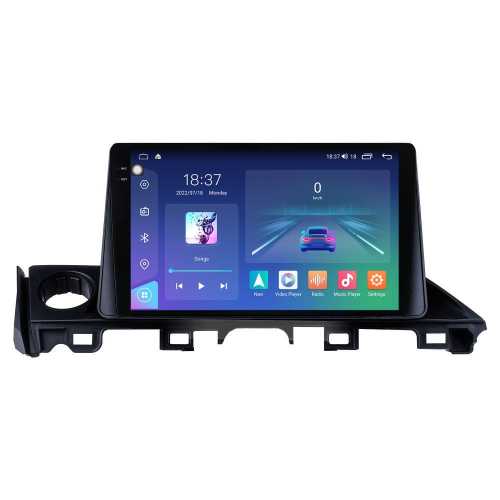 Navigatie dedicata cu Android Mazda 6 2015 - 2018, 4GB RAM, Radio GPS Dual Zone, Display 2K QLED 9.5" Touchscreen, Internet Wi-Fi si slot SIM 4G, Bluetooth, MirrorLink, USB